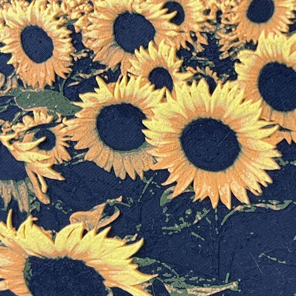 Sunflower Wall Art, Field of Sunflowers, Textured Art - Picture 3 of 10